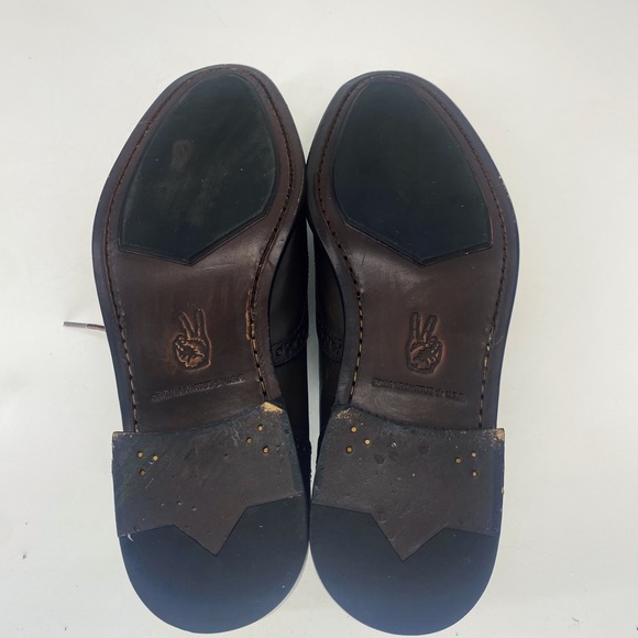 John Varvatos Wingtip Oxfords Leather Lace Up sz 8.5 - Picture 7 of 7